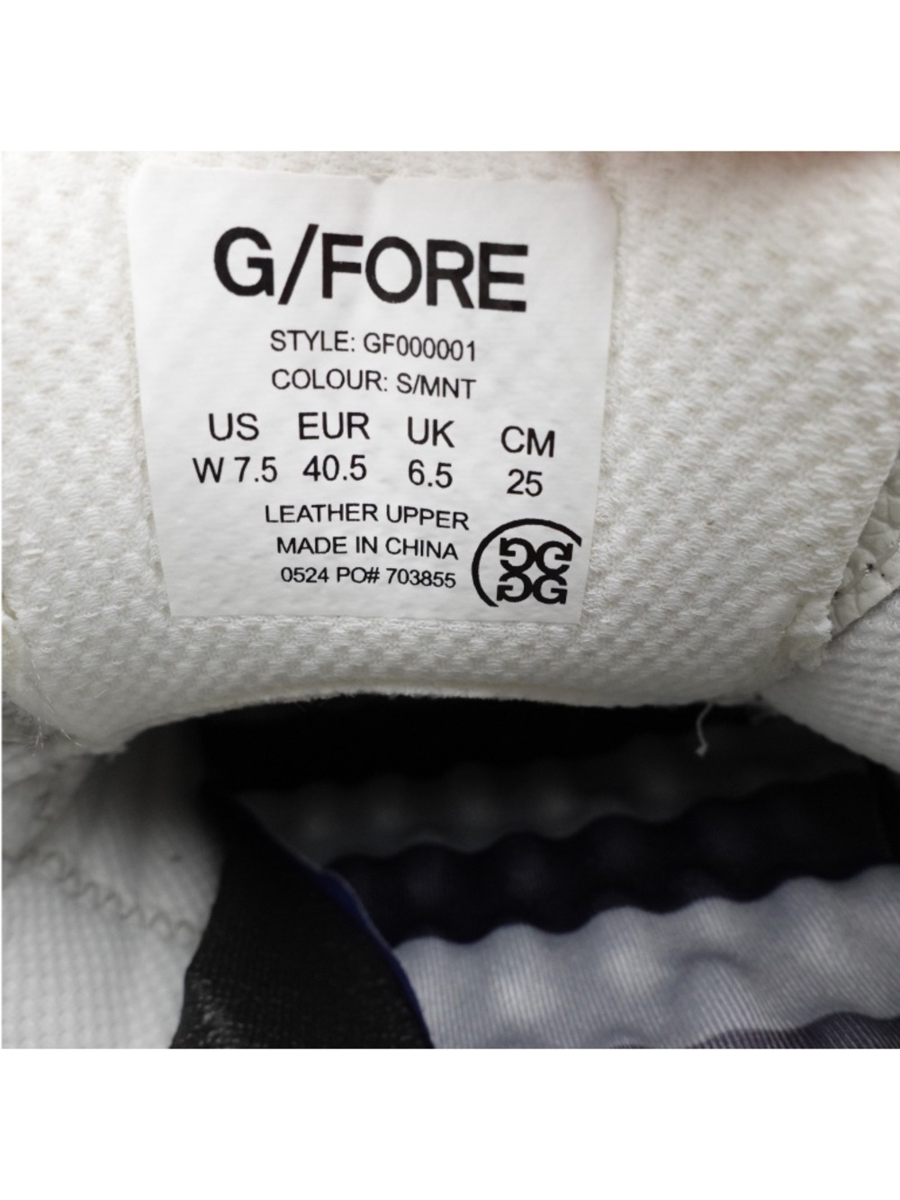 NEW G/FORE Gallivanter Pebble Leather Golf Shoes Snow - Picture 8 of 9